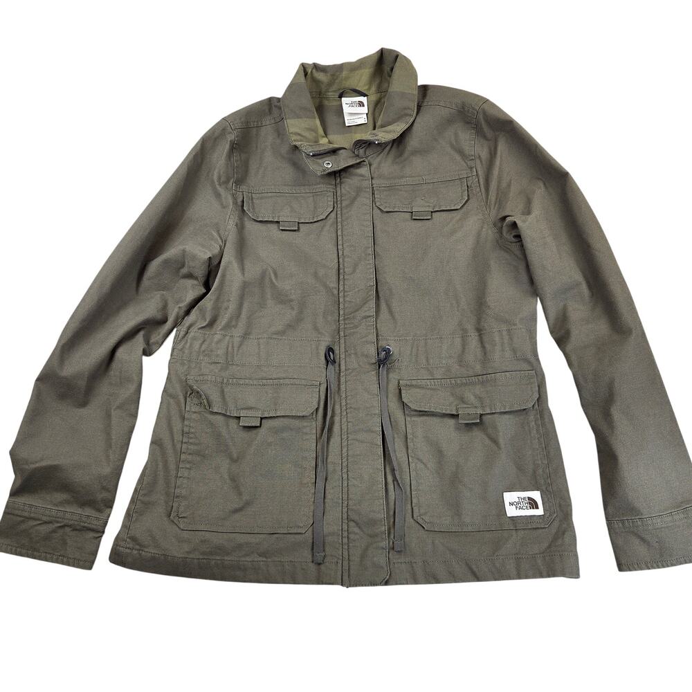 The North Face Urban Utility Field Jacket Womens M Green Plaid Lined F19